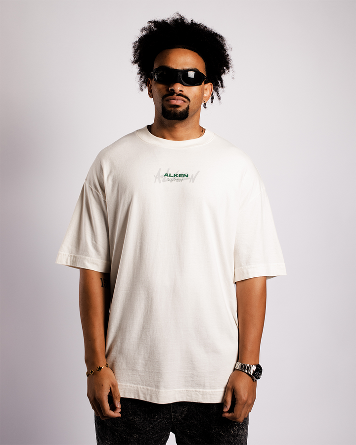 Camiseta Oversized Hagime Off White | Algodão 220g Estonado – ALKEN