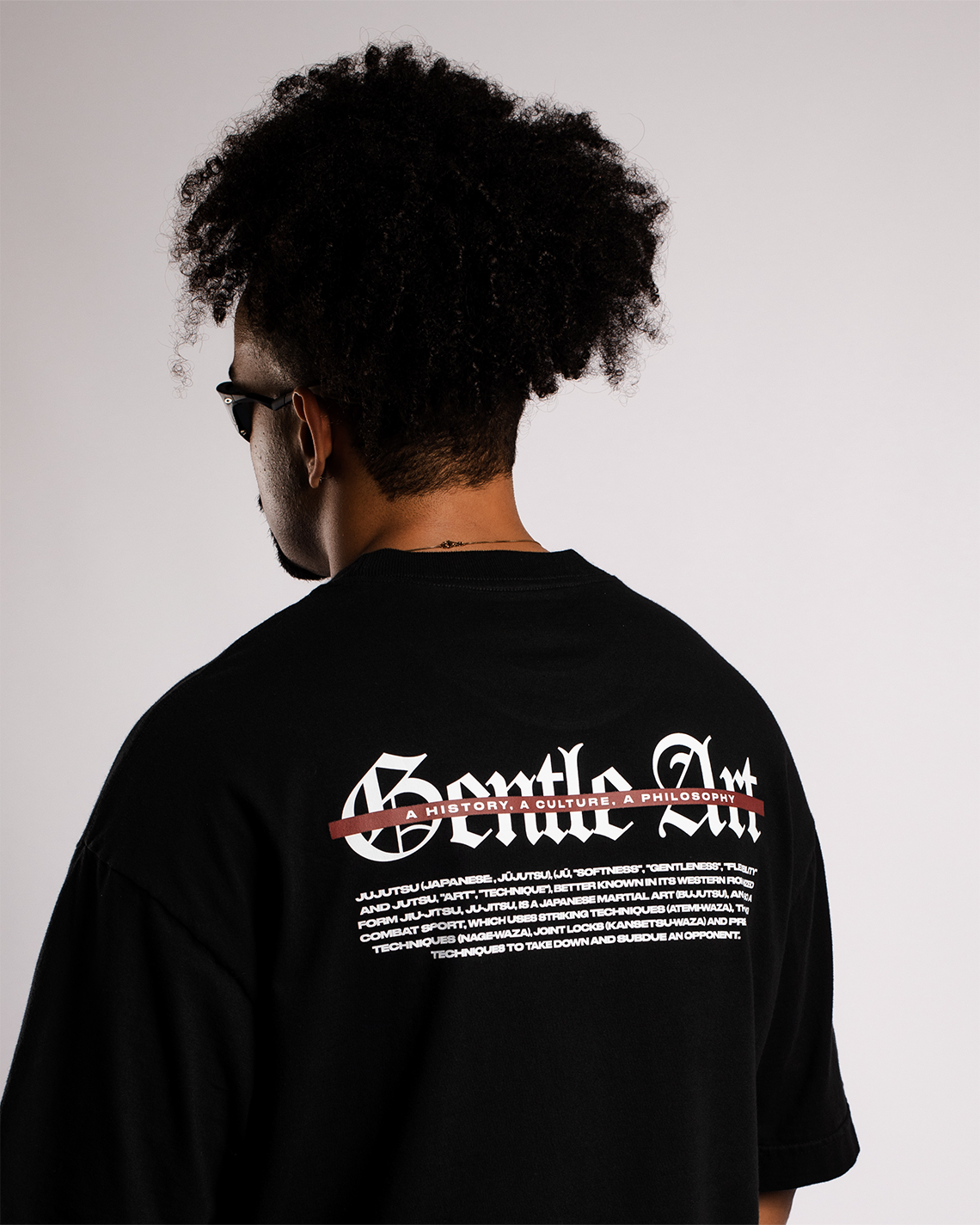 Camiseta Oversized Hagime Preta | Algodão 220g Estonado – ALKEN
