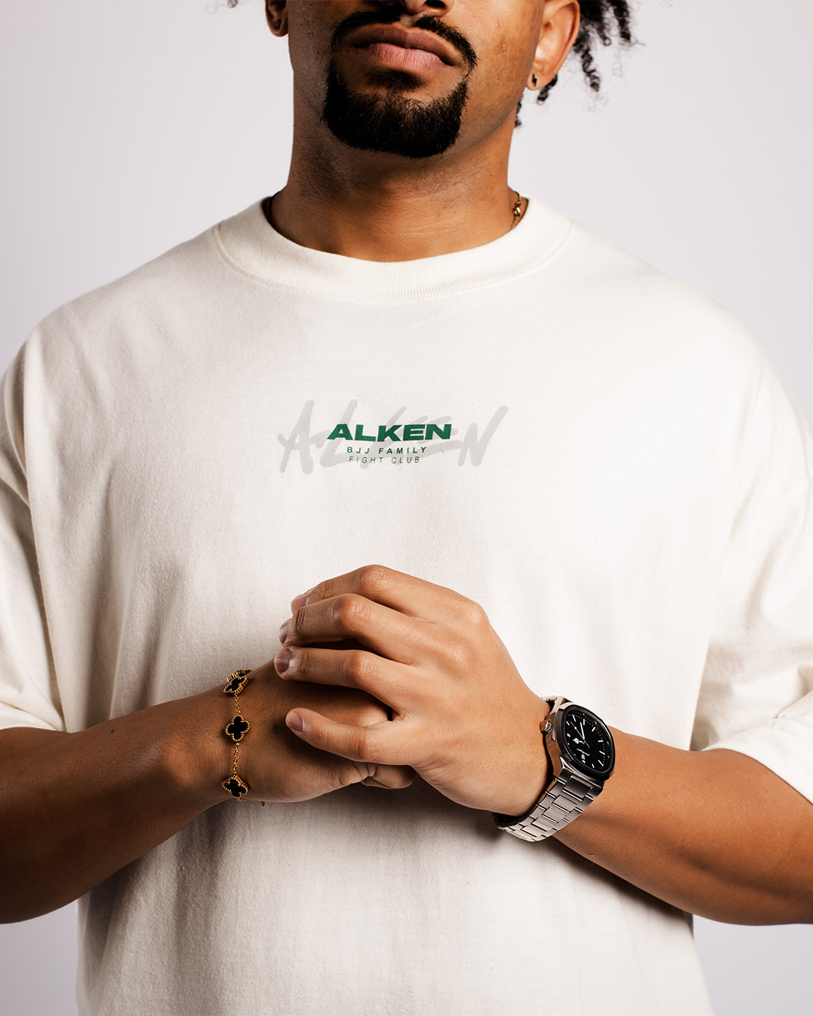 Camiseta Oversized Hagime Off White | Algodão 220g Estonado – ALKEN
