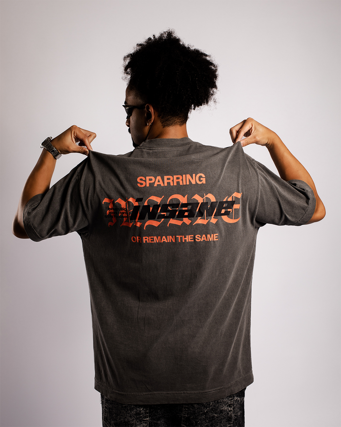 Camiseta Oversized Hagime Chumbo | Algodão 220g Estonado – ALKEN