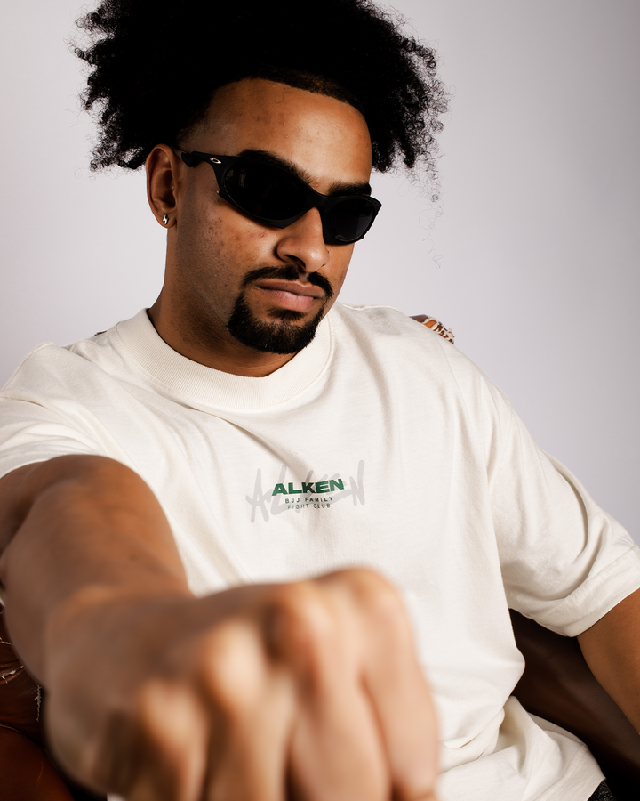 Camiseta Oversized Hagime Off White | Algodão 220g Estonado – ALKEN