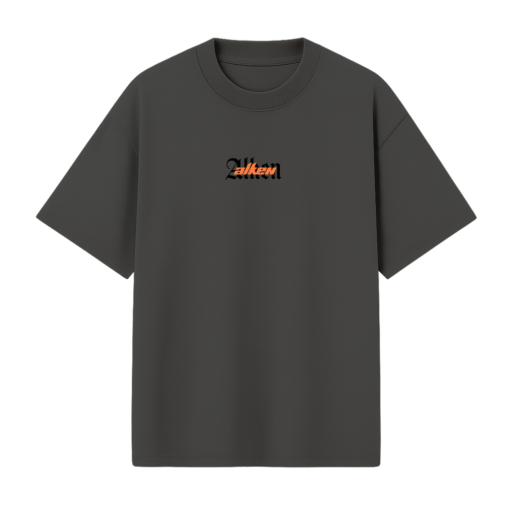 Camiseta Oversized Tsugi Chumbo | Algodão 220g Estonado – ALKEN